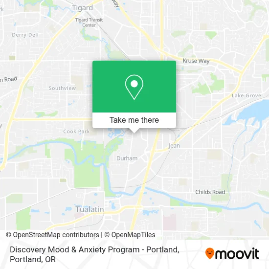 Discovery Mood & Anxiety Program - Portland map