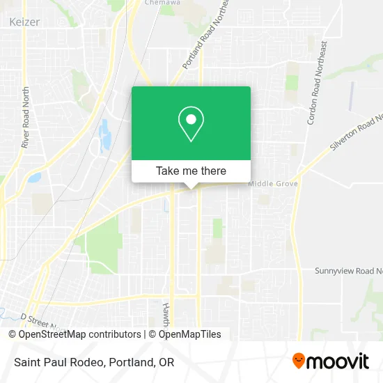 Saint Paul Rodeo map