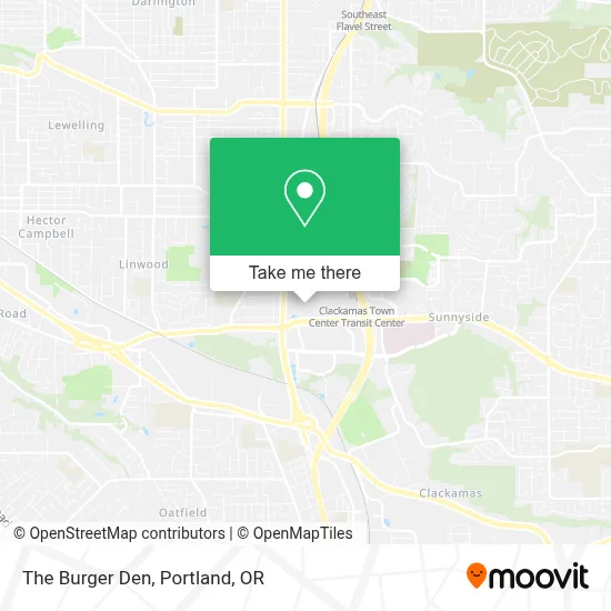The Burger Den map