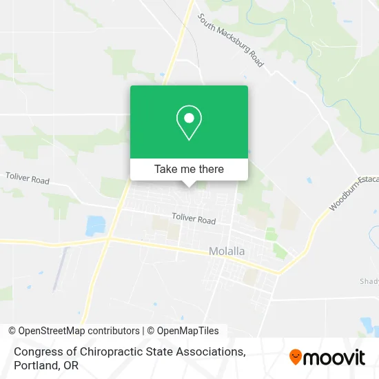 Congress of Chiropractic State Associations map