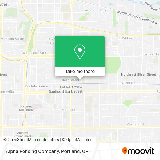 Alpha Fencing Company map