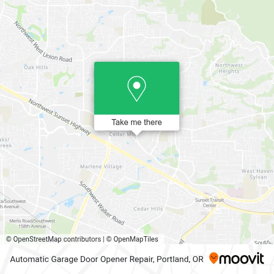Automatic Garage Door Opener Repair map
