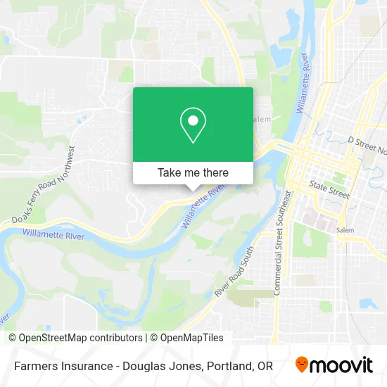 Farmers Insurance - Douglas Jones map