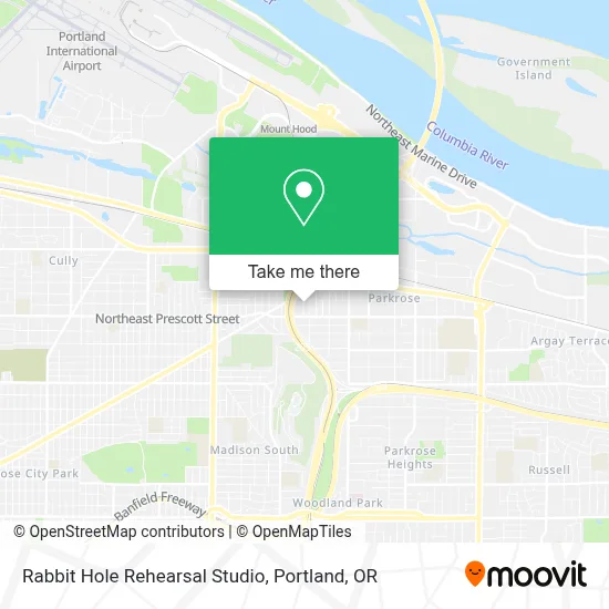 Rabbit Hole Rehearsal Studio map