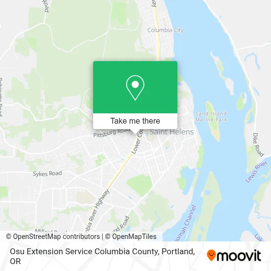 Osu Extension Service Columbia County map