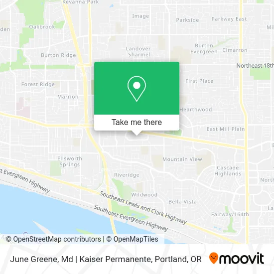 June Greene, Md | Kaiser Permanente map