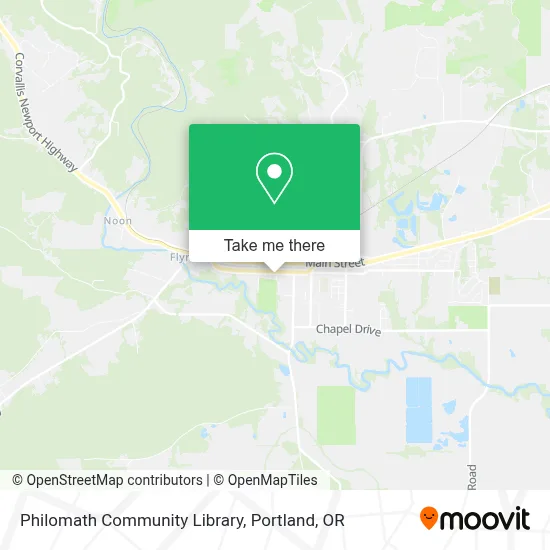 Philomath Community Library map
