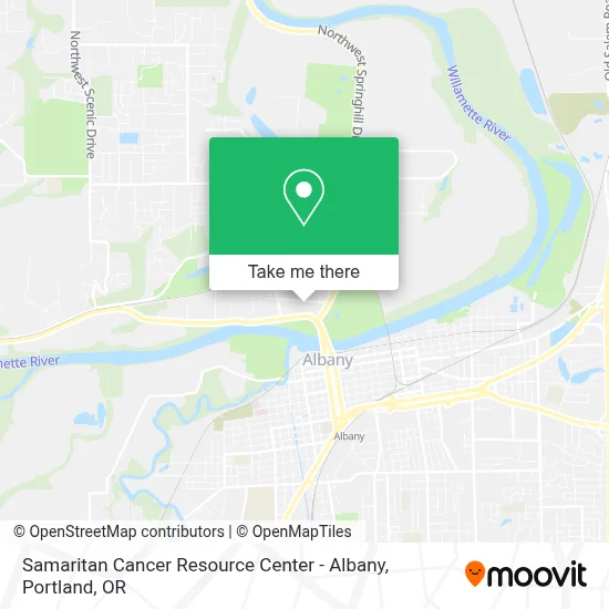 Samaritan Cancer Resource Center - Albany map