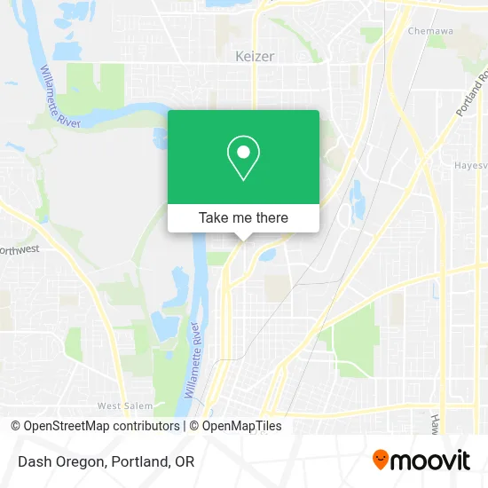 Dash Oregon map