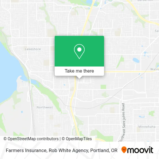 Farmers Insurance, Rob White Agency map