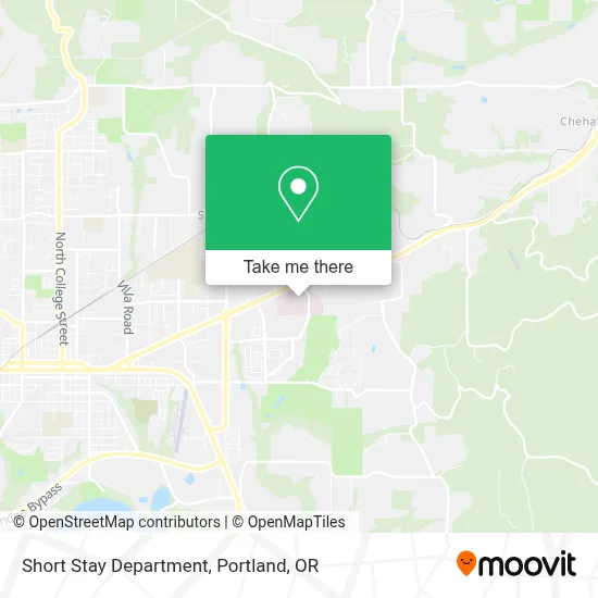 Short Stay Department map