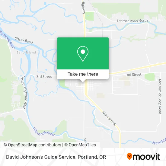 David Johnson's Guide Service map