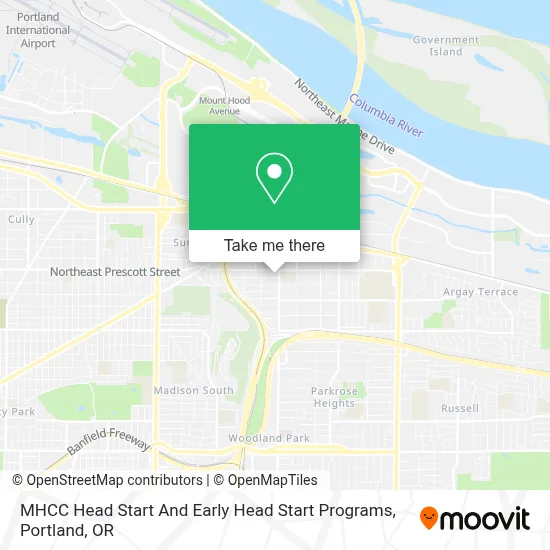 MHCC Head Start And Early Head Start Programs map