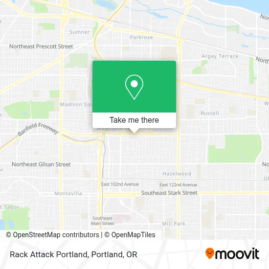 Rack Attack Portland map