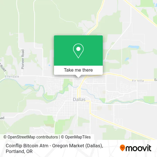 Coinflip Bitcoin Atm - Oregon Market (Dallas) map