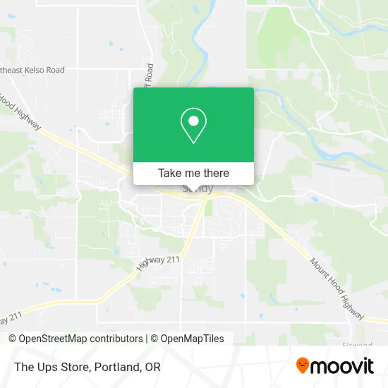 The Ups Store map