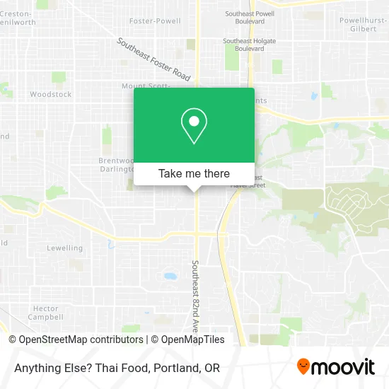 Anything Else? Thai Food map