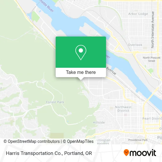 Harris Transportation Co. map