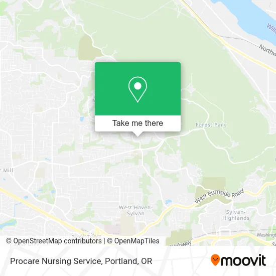 Procare Nursing Service map