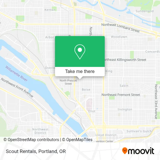 Scout Rentals map