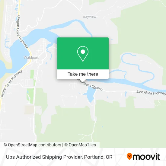 Ups Authorized Shipping Provider map