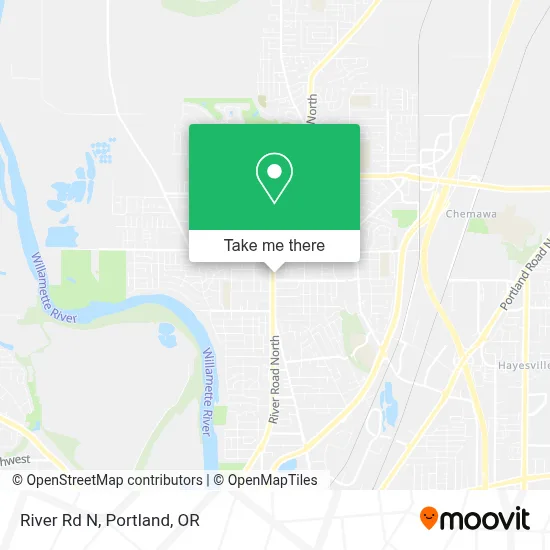 River Rd N map