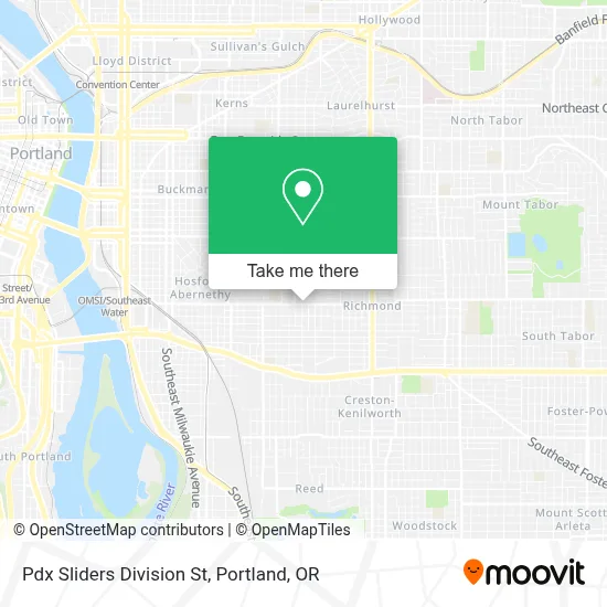 Pdx Sliders Division St map