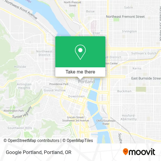 Google Portland map