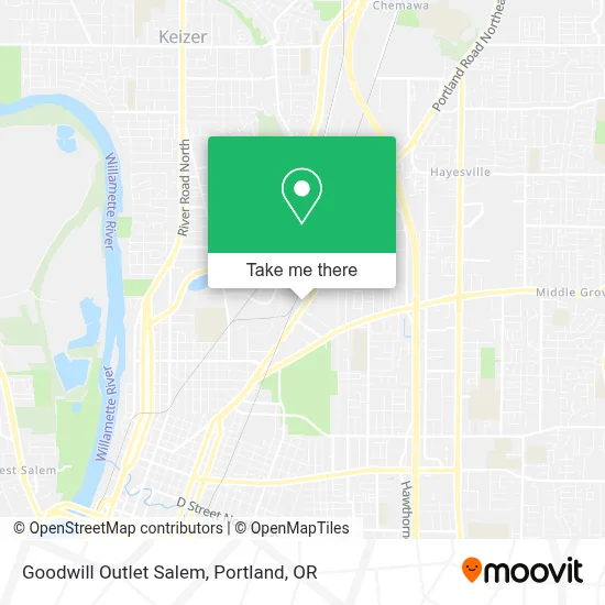 Goodwill Outlet Salem map