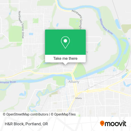 H&R Block map