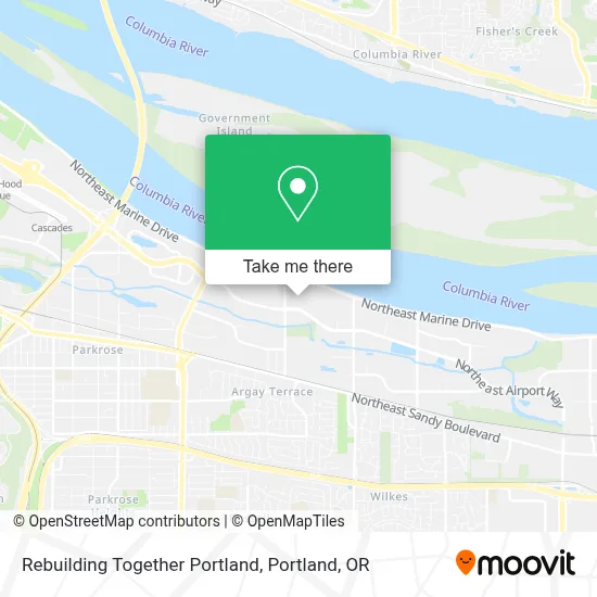 Rebuilding Together Portland map