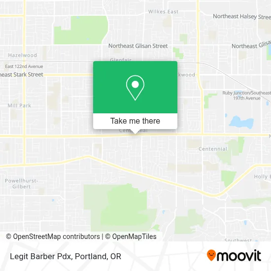 Legit Barber Pdx map