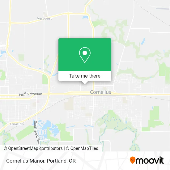 Cornelius Manor map