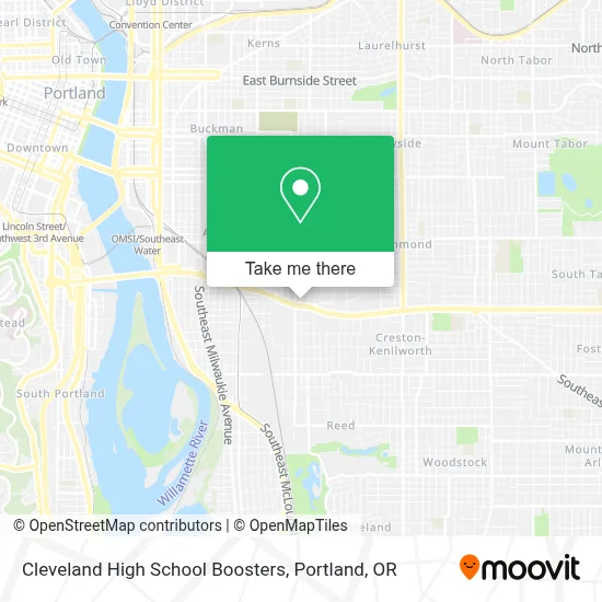 Cleveland High School Boosters map
