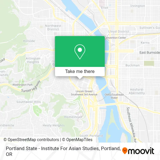 Portland State - Institute For Asian Studies map