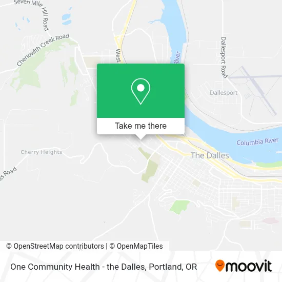 One Community Health - the Dalles map