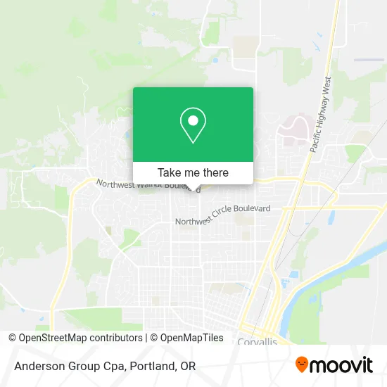 Anderson Group Cpa map