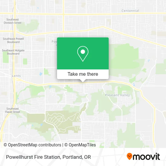 Powellhurst Fire Station map