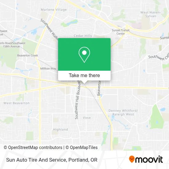 Sun Auto Tire And Service map