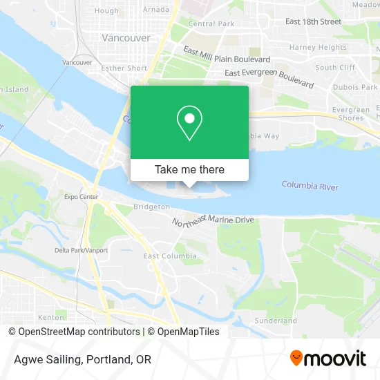 Agwe Sailing map
