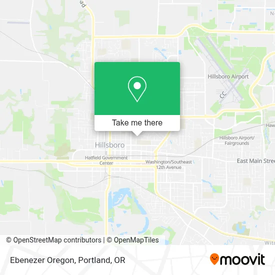 Ebenezer Oregon map