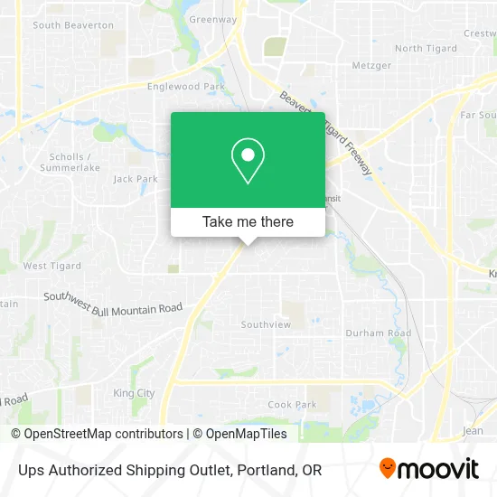 Ups Authorized Shipping Outlet map