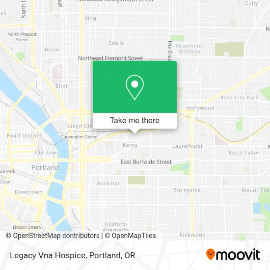Legacy Vna Hospice map