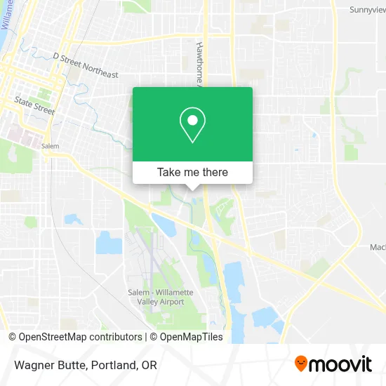 Wagner Butte map