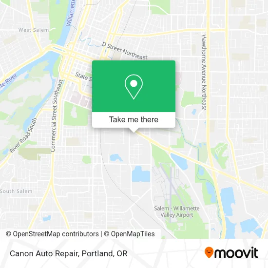 Canon Auto Repair map