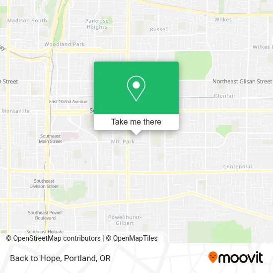 Back to Hope map