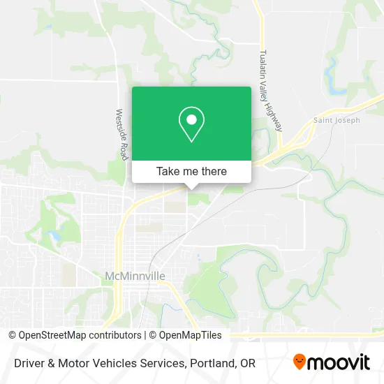 Driver & Motor Vehicles Services map