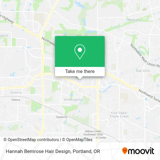 Hannah Bemrose Hair Design map