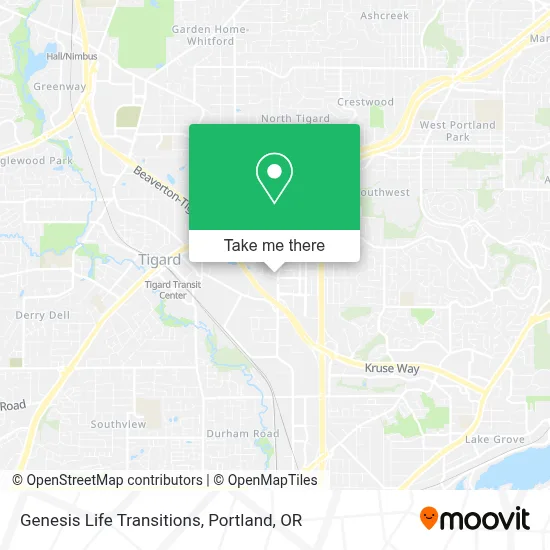 Genesis Life Transitions map