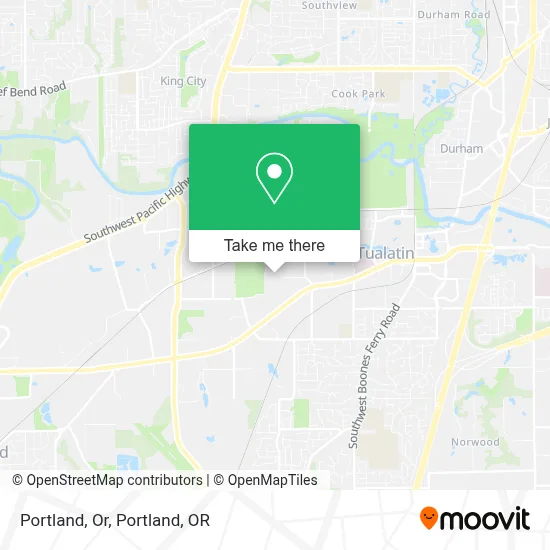 Portland, Or map
